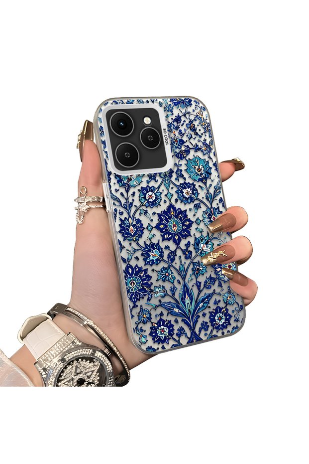 حافظة هاتف من السيليكون الصلب متوافقة مع هاتف Tecno Spark 40، حافظة هاتف بنمط صيني تقليدي