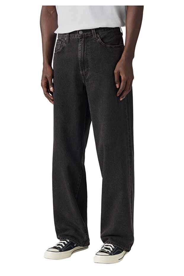 578 ® Baggy Men's Black Jean Denim Pants 005Hk-0003