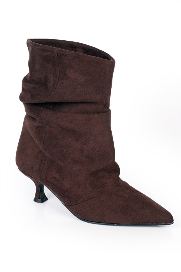 Evelyn Pointed Toe Suede Look Women's Boots