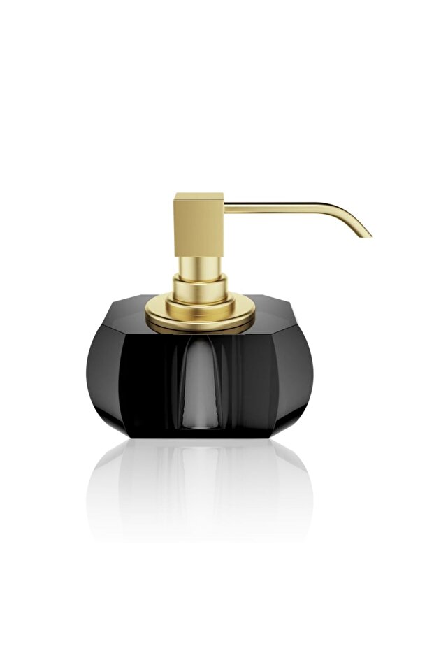 Kristall Liquid Soap Dispenser, Countertop - Matte Gold/Anthracite
