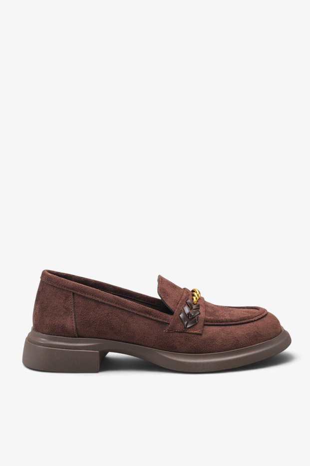 İsolre Women's Loafer Shoes - Brown Suede