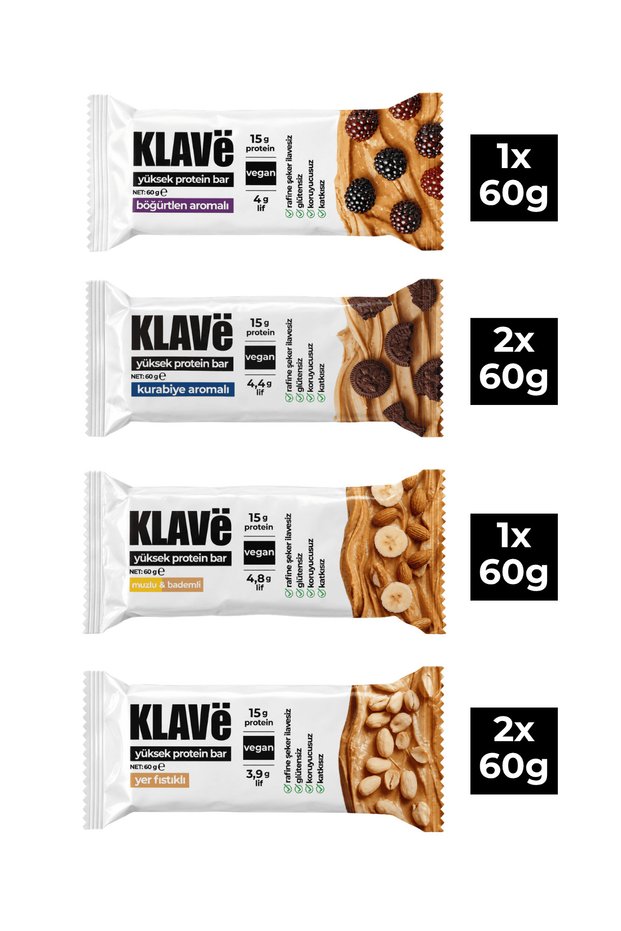 High Protein Bar Assorted - 60 g X 6 Pieces - 15g Protein, Vegan and Gluten-Free