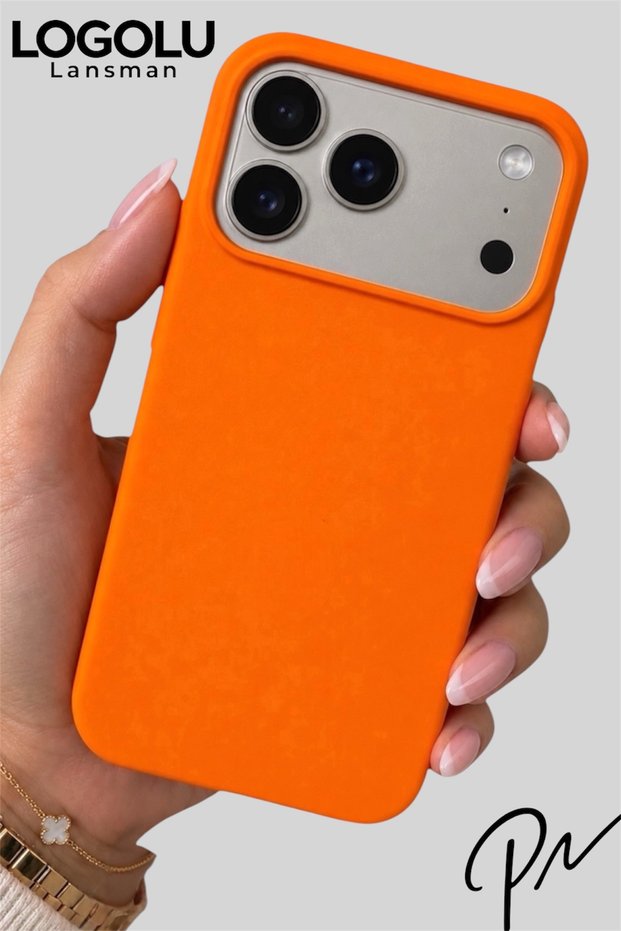 iPhone 17 Pro Max Compatible Case with Logo Launch Soft Velvet Inside Silicone Cover