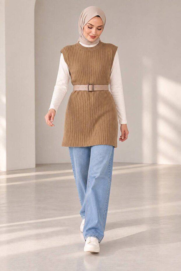Women's Steel Knit Sleeveless Sweater