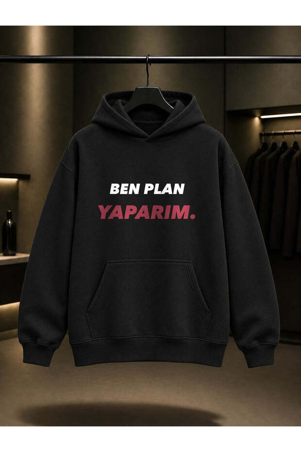 I Make Plans - Bff Double Printed Unisex 100% Cotton Hooded Sweatshirt