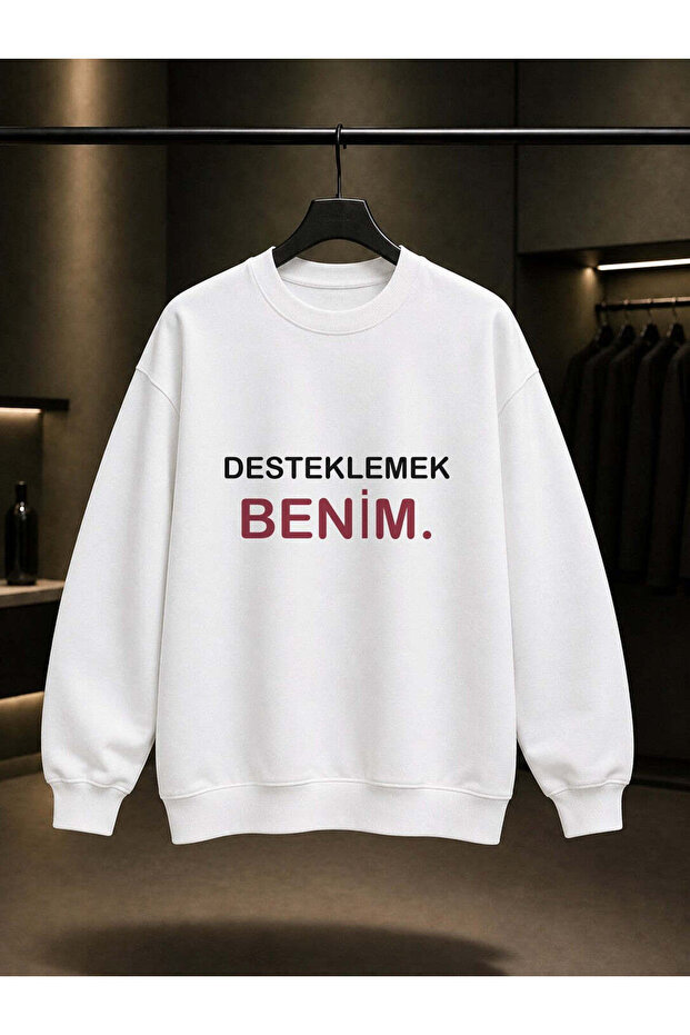 Support Me — Bff Double-Sided Printed Unisex 100% Cotton Sweatshirt