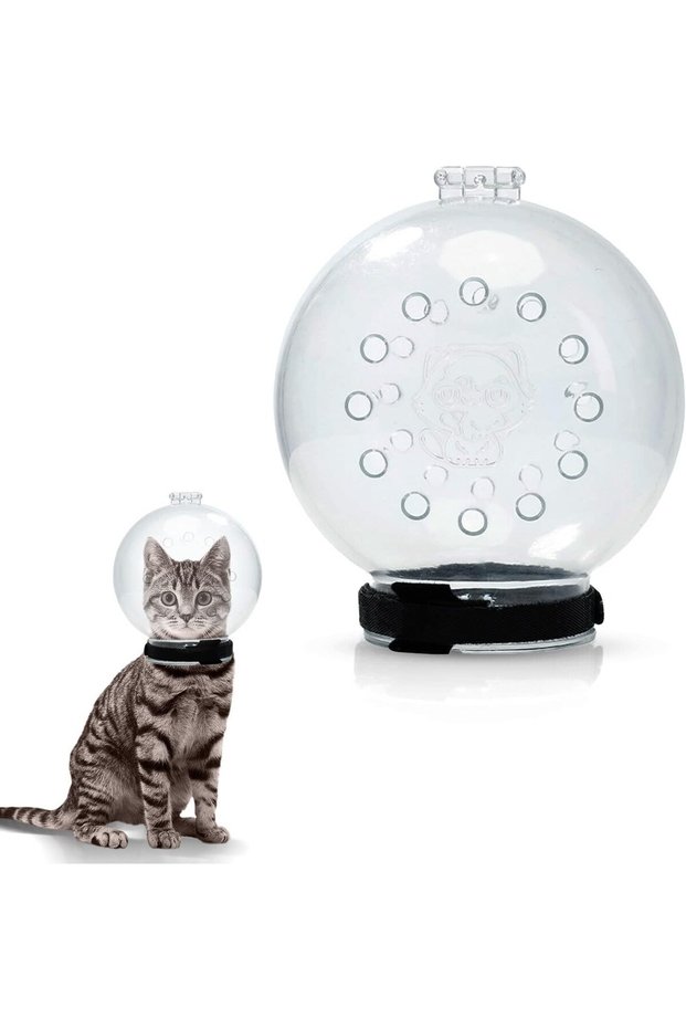 Cat Mouthpiece, Adjustable Cat Hood, Breathable Cat Helmet, Cat Ball Mask, Small Pet