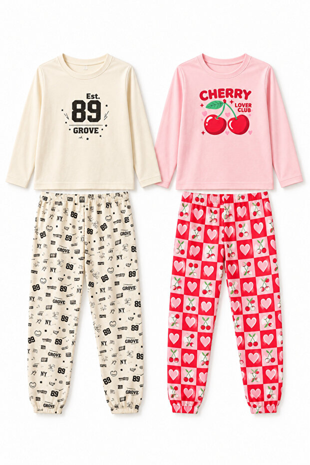 Children's Pajama Set – Cotton Lycra Combed Cotton Fabric – Ages 2-10