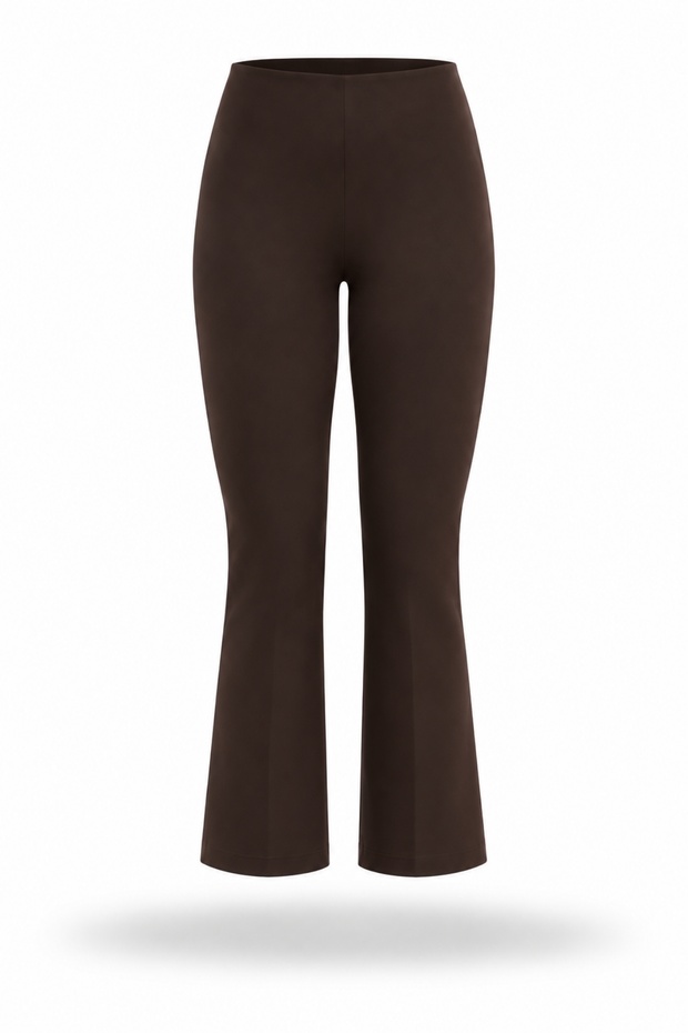 Brown Mini Flare Pants 438