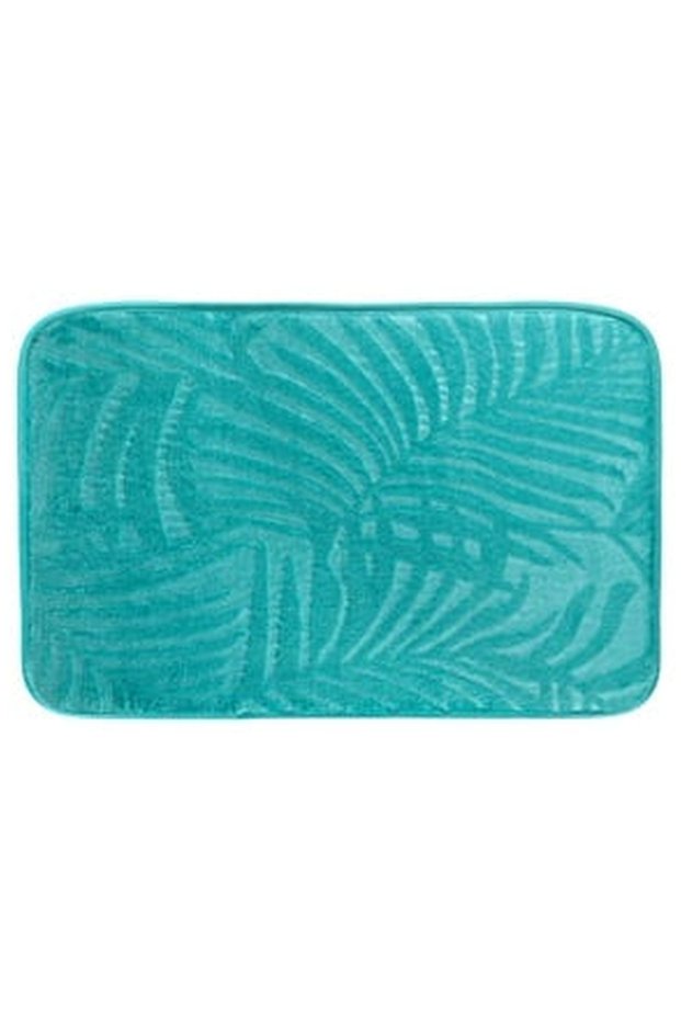 Bath Mat Petrol with Patterned 59x38cm