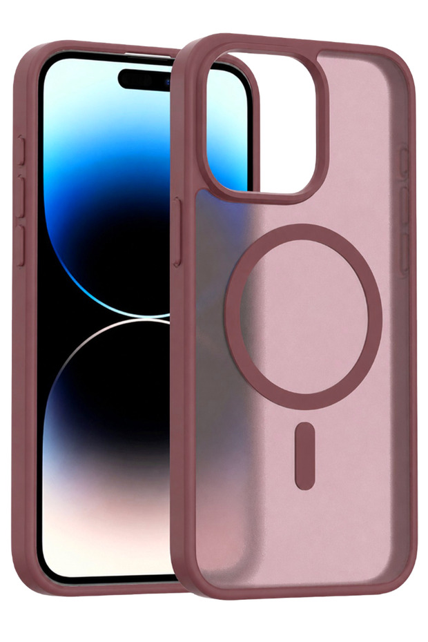iPhone 15 Pro Max Jota Magneticsave Cover - Burgundy