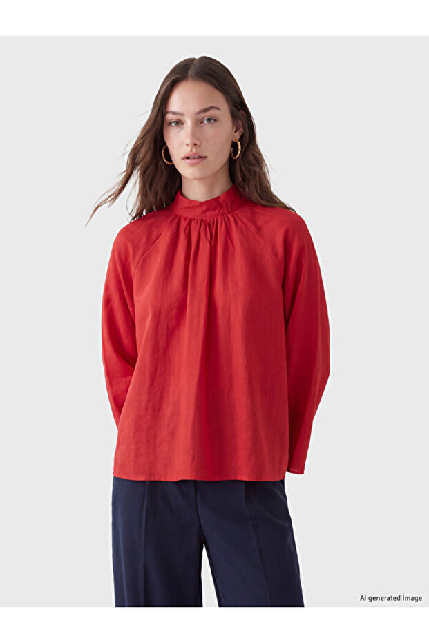 Timeless Clothing & Timeless Choices Drawstring Modal Blend Blouse