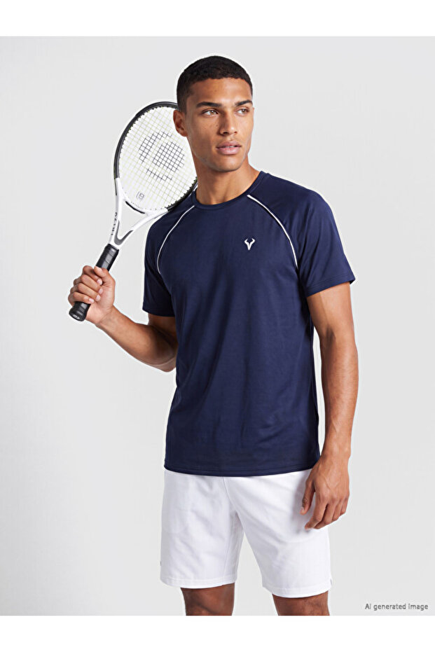 Esvab • Modern & Distinctive Zero Roba Collar Men's Sports T-Shirt