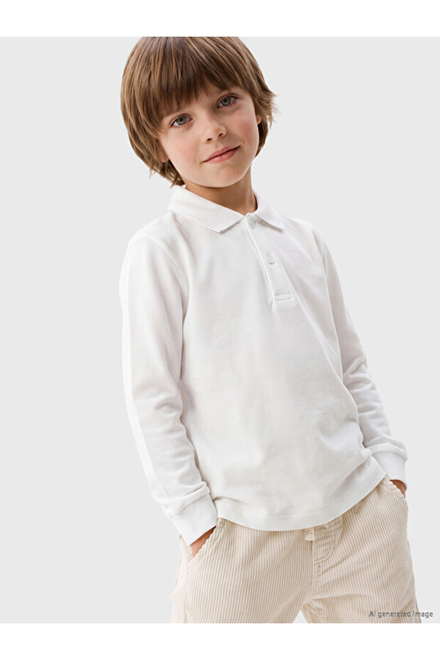 Esvab • Modern & Distinctive Devrik Roba Collar Boys' T-Shirt