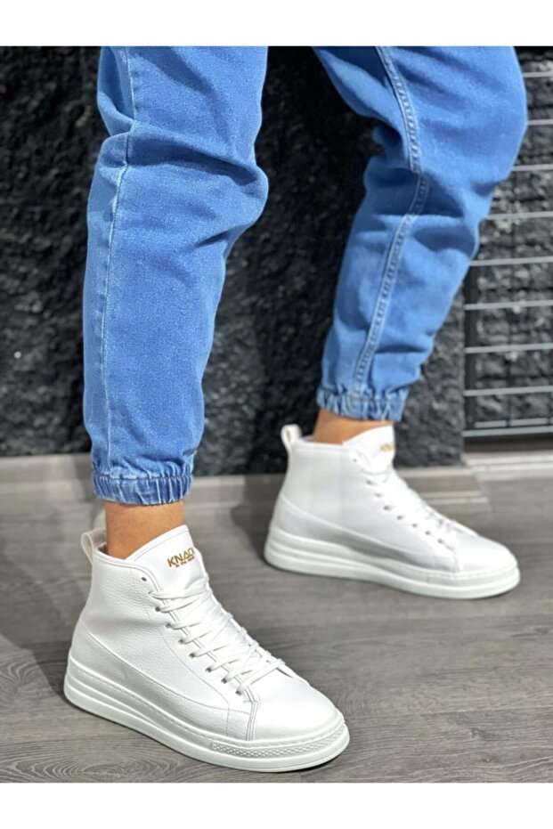 Yüksek Taban Ayakkabı C-030 Beyaz - 1