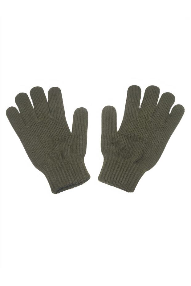 Men's Green Winter Knitwear Gloves Pkr109334