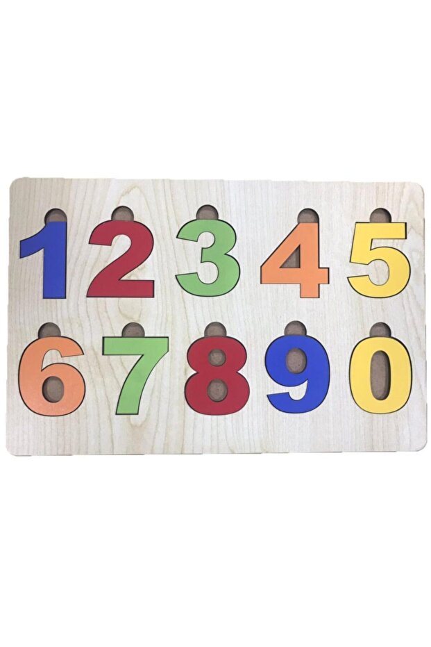 Colorful Numbers 10 Pcs Educational Wooden Puzzle Fbp10