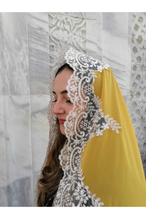 French Guipure Lace Mevlüt Shawl Special Day Chiffon Shawl Scarf Engagement Bundle Dowry Box