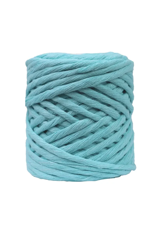 Mint Tek Burgulu Taranan Pamuk Ip String Makrome Ip //3mm - 3