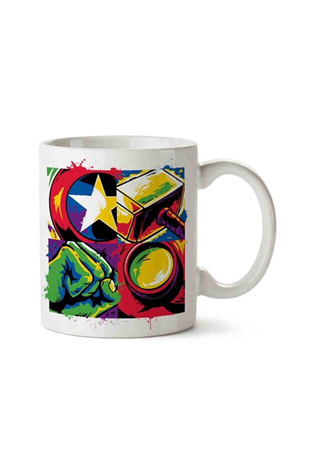 كوب مارفل أفنجرز أيقونز مطبوع على الجانبين