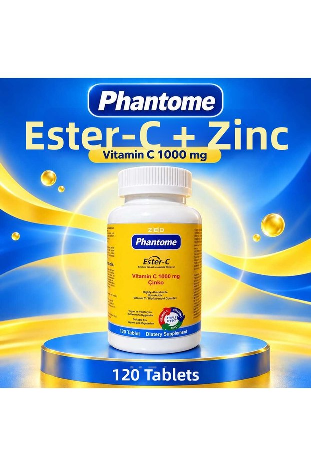 Ester - C Zinc Vitamin C Zinc 120 Tablets Food Supplement
