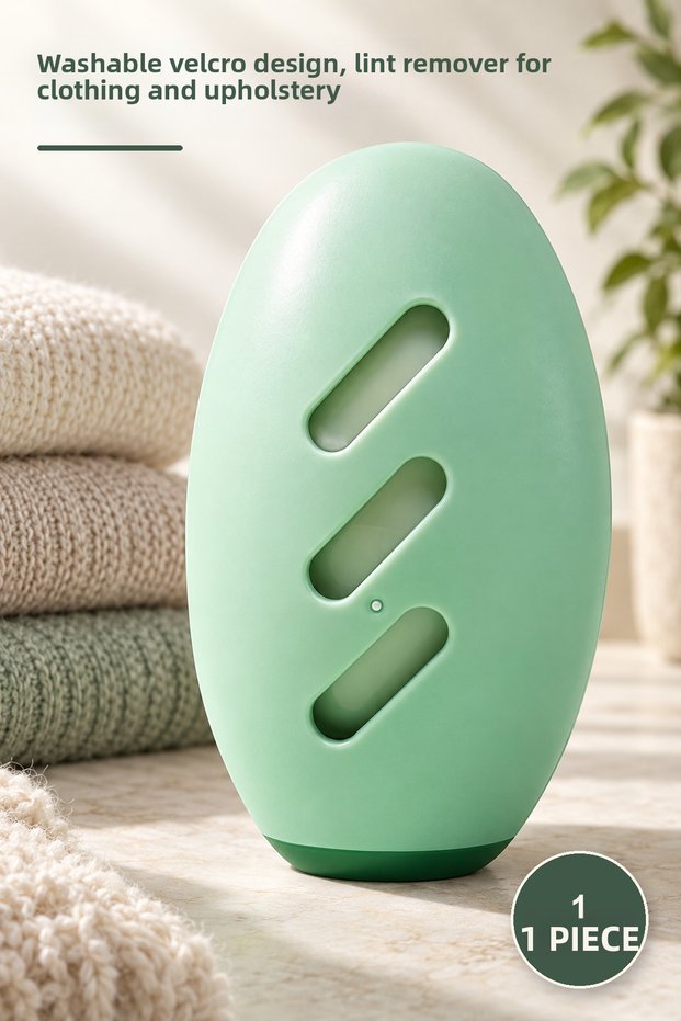 1 Piece Lint Remover – Washable Suction Cup Design, Lint Remover Hair Remover for Clothes and Upholstery