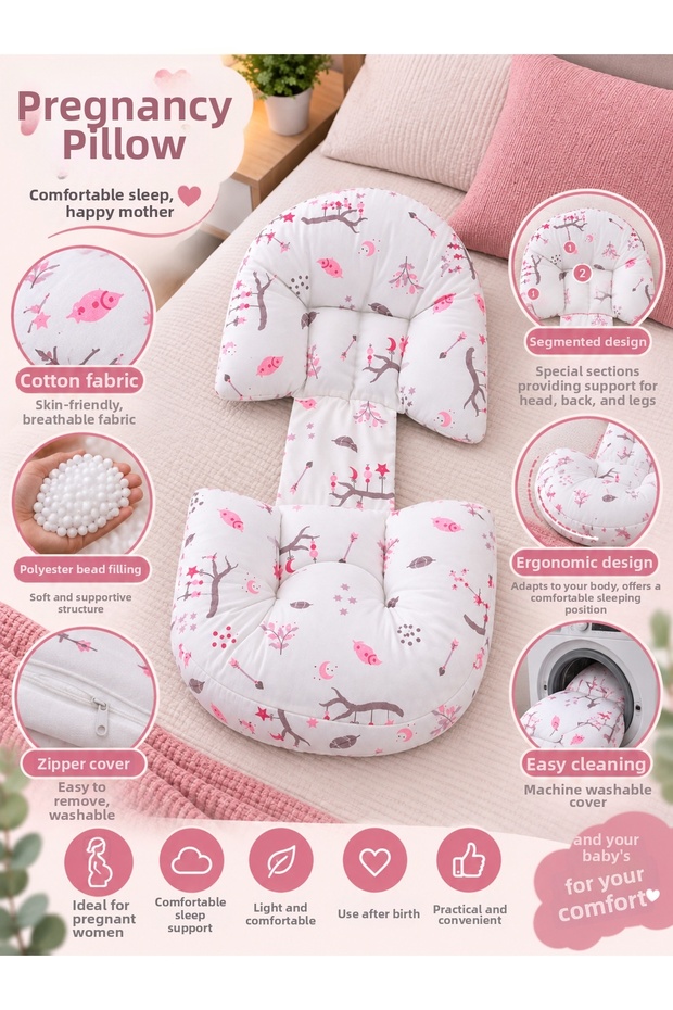 Multifunctional Maternity Support Pillow