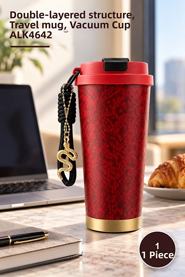 1 Piece Luxury Design Vacuum Thermos Cup – Double Layer Structure, Travel Mug, Vacuum Cup Alk4642