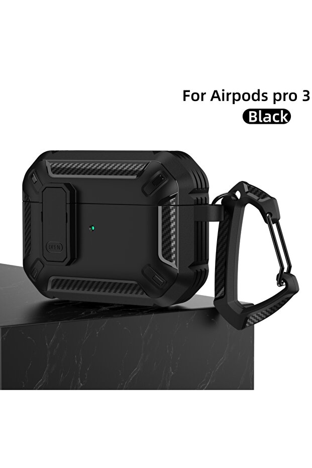 for AirPods Pro 3 Black 2026 New for AirPods 5/4/Pro 3 Safety Lock Case for Apple AirPods Pro 3rd Ge