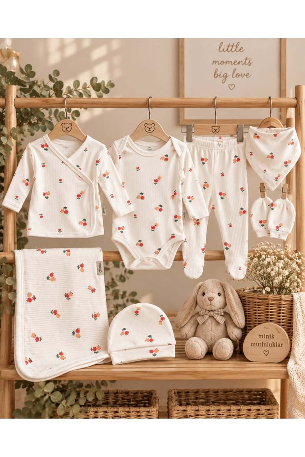 Girl Newborn Baby 7-Piece Hospital Discharge Set Girl Boy Baby Newborn Set