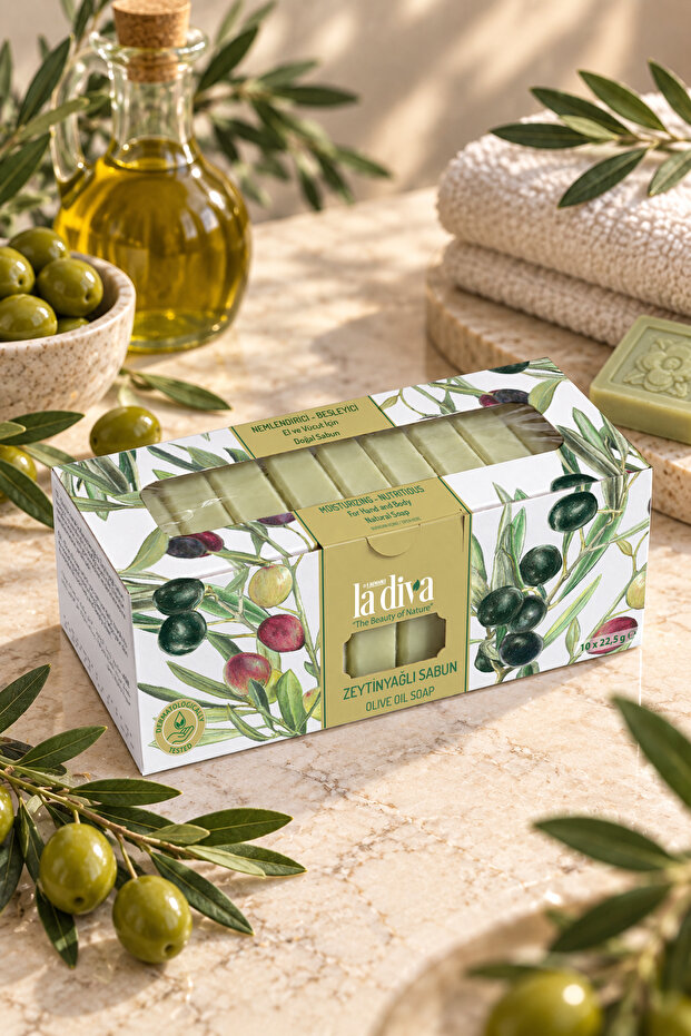 La Diva Natural Boutique Olive Oil Soap 10X22,5 Gr