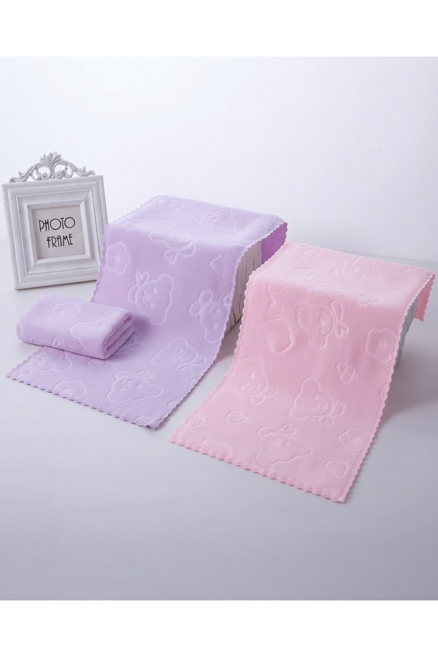 2-Piece Small Towels Soft Quick Absorbent Fabric - 30x60cm