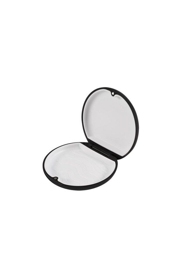 black PIORPOY Retainer Box For Teeth Magnetic Orthodontic Retainer Case Oral Hygiene Oral Care Organ