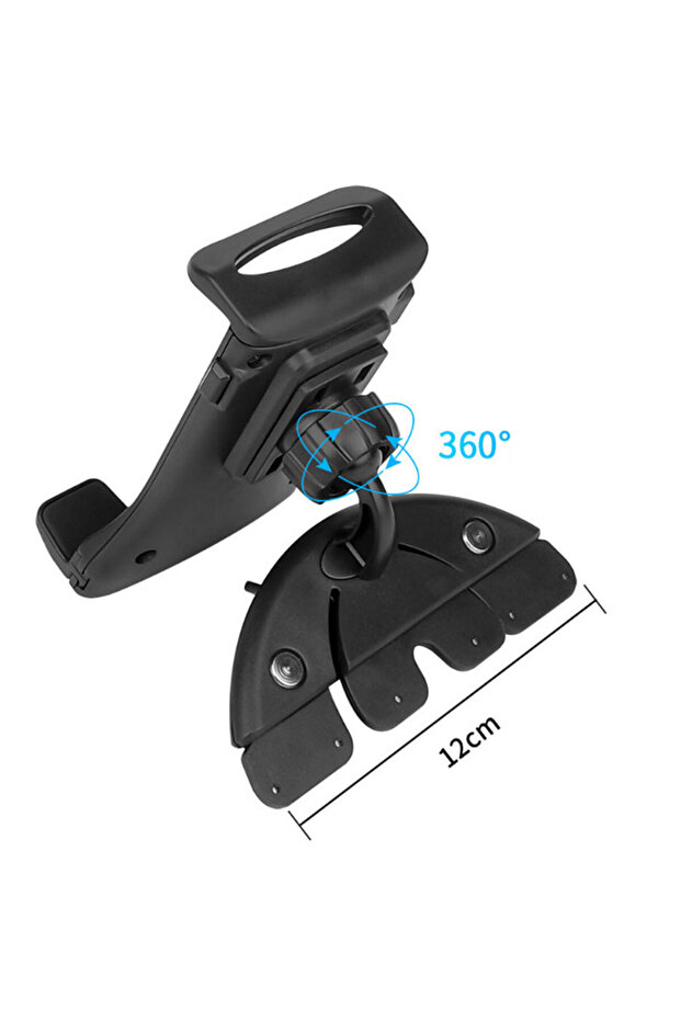 black Universal Car CD Slot Tablet Stand Car Phone Holder for iPhone 14 13 12 11 iPad Pro Air Mini 4