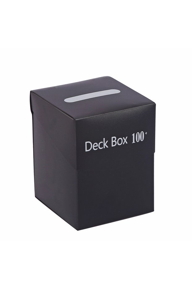 Black Deck Trading Cards Box for 100+ Game Baseball Card Storage Box Playing Card Carrying Case for