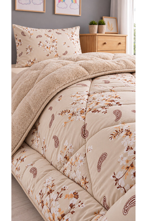 Single Floral Welsfot Quilt Double-Sided 155X215