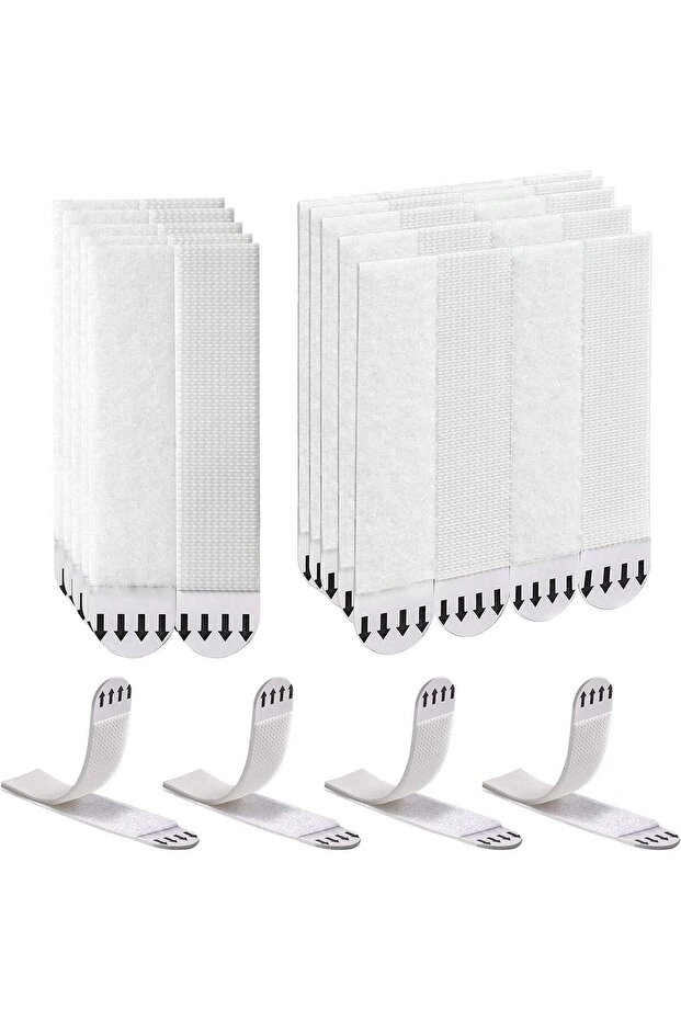 16x29mm white 12 Sets (24 Strips) Of Strong Double-sided Adhesive Non-Destructive Photo Frame Hangin