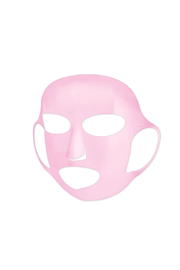 Pink 3D Silicone Facial Mask Cover Reusable Ear Hanging Anti-aging Moisturizing Face Shield Double A