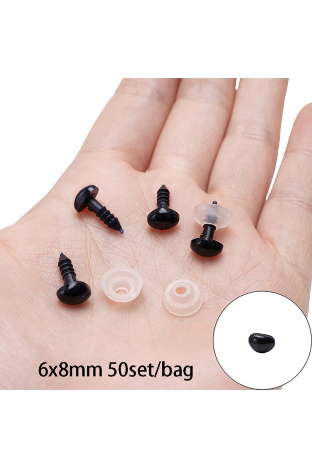 style1 20/30/40/50 Sets/Bag Doll Eye and Nose Accessories Doll Handmade Accessories DIY Acrylic Tria