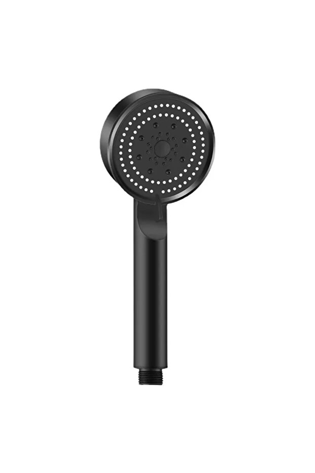 Black and White Black Booster Shower Head Adjustable High Pressure Water Massage Shower Head Home Ha