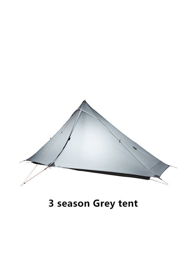 3 Season Grey New Version FLAME'S CREED Lanshan 1 Pro Tent 3/4 Season 230*90*125cm 2 Side 20d Silnyl
