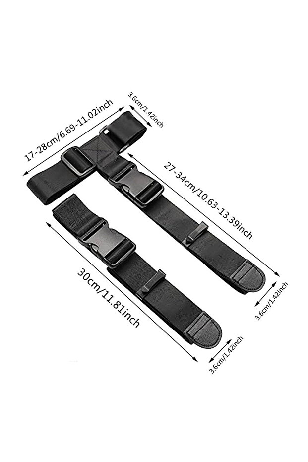 Black Travel Luggage Strap Suitcase Belts Elastic Telescopic Travel Bag Belt for Suitcase Fixed Belt
