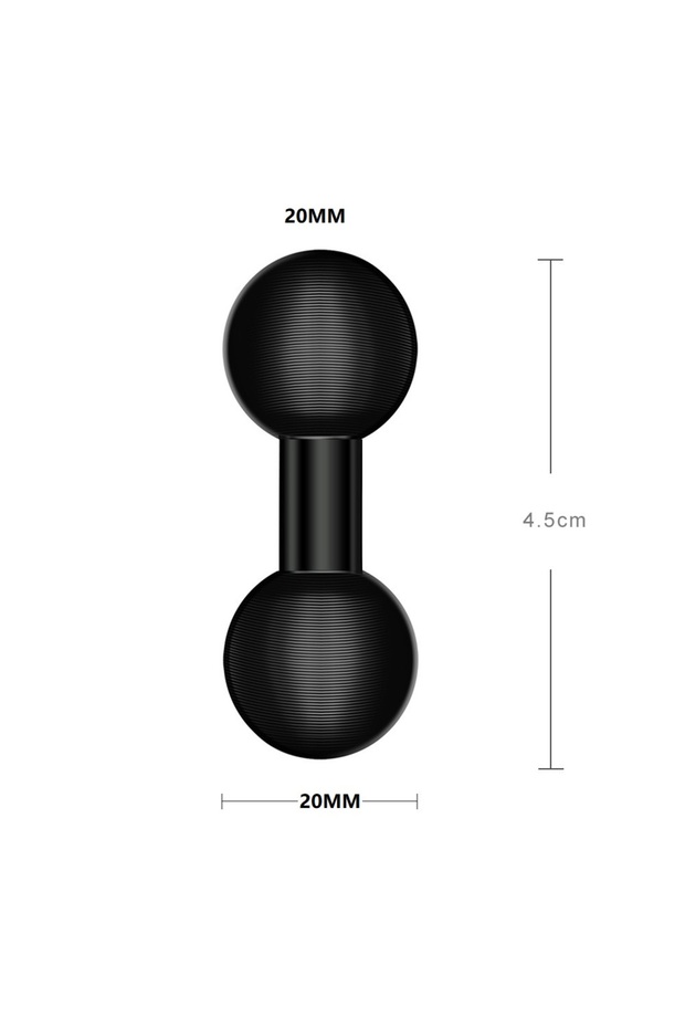 20mm to 20mm Double Ball Mount Adapter 1 Inch To 25mm/17mm/20mm Composite Extension Ball for Standar