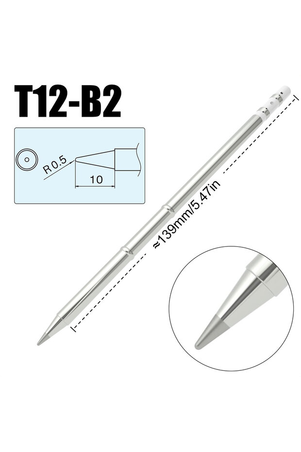 1Pc T12-B2 T12 Soldering Iron Tips T12-BC2 ILS J02 C1 KU for Hakko Fx951 DIY T12 Soldering Station K