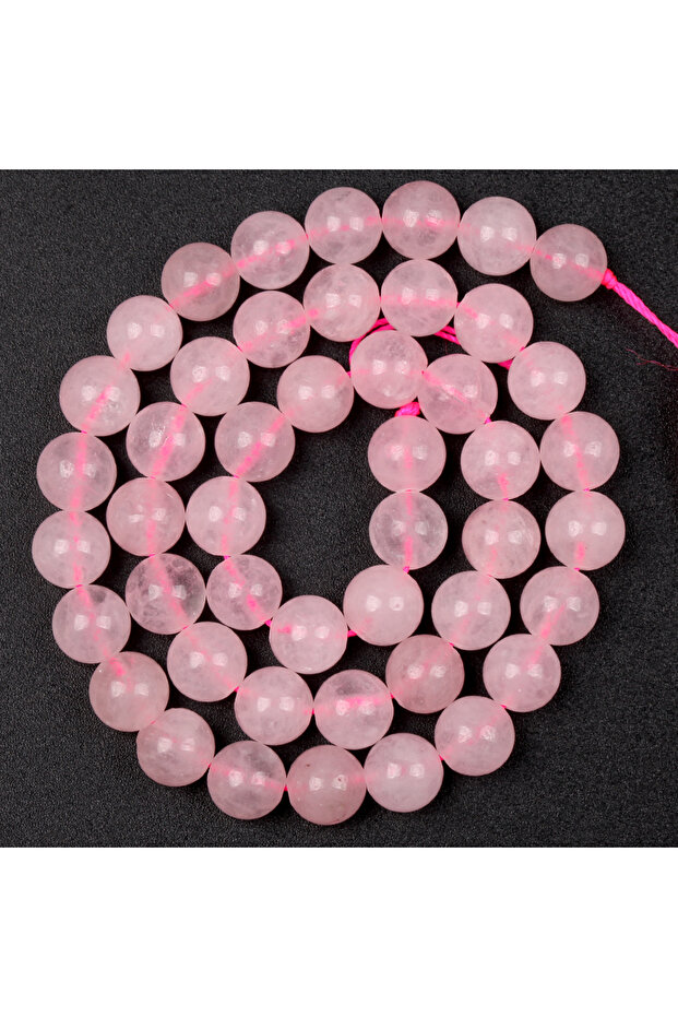 6mm Rose Quartz 4mm-12mm Natural Rose Quartz Stone Round Loose Spacer Beads for Jewelry Making Diy B