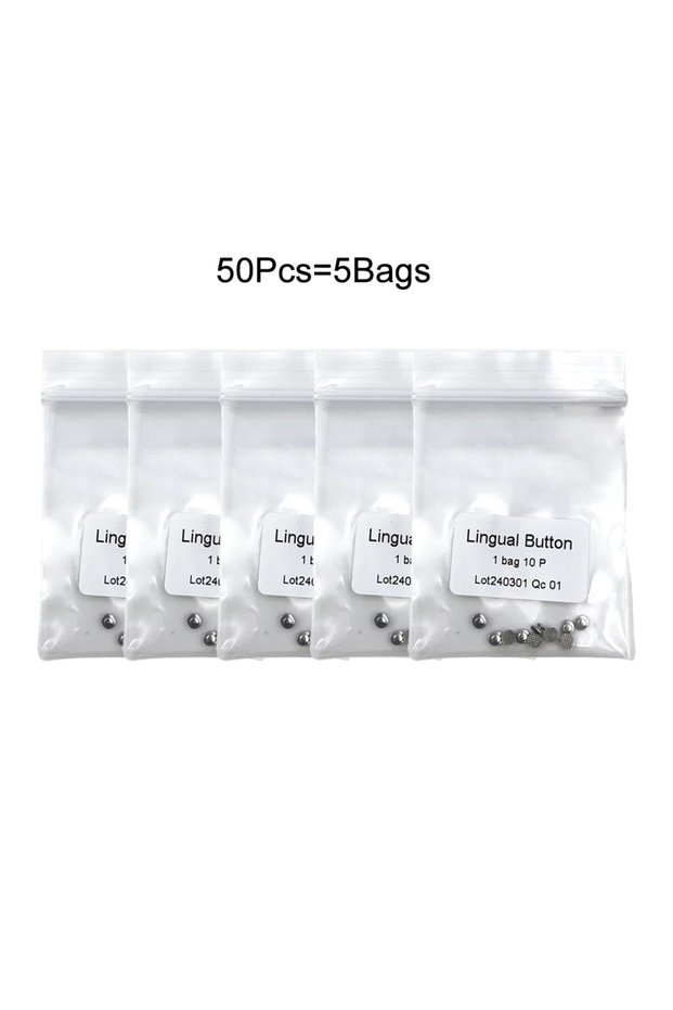 5 Bag 02 PIORPOY 10Pcs Dental Orthodontics Lingual Button Bottom Mesh Base For Braces Ortodoncia Too