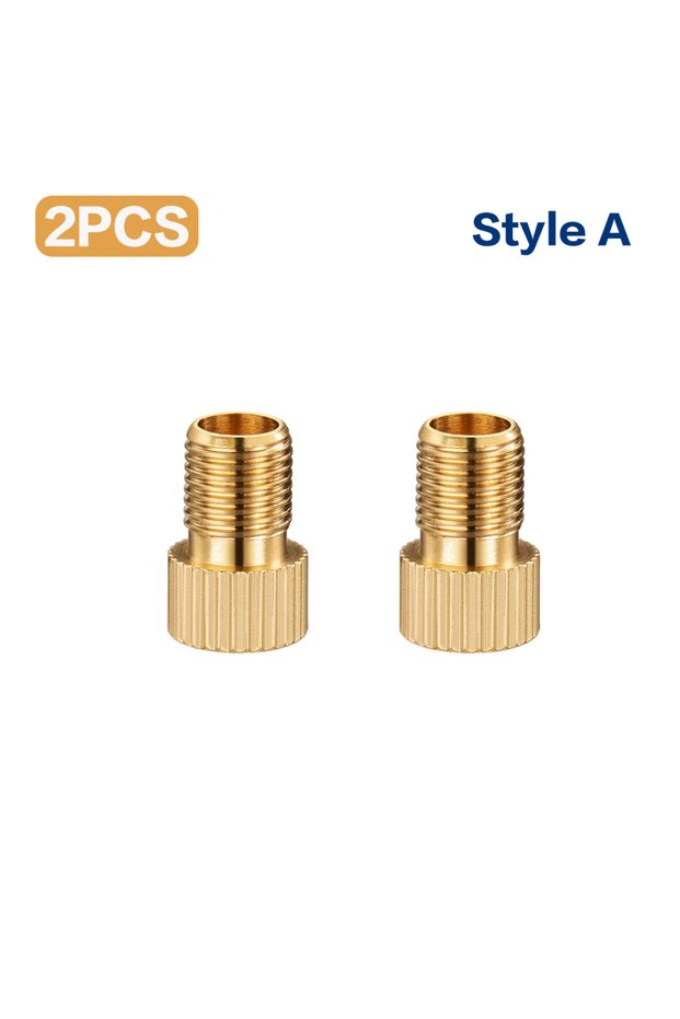 Straight Grain-2Pcs 2/5/10PC F/V To A/V Valve Adapter Bike Value Converter Presta To Schrader Bike T