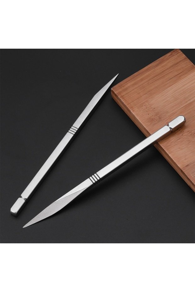 2pcs 2pcs Stainless Steel Tea Needle Delicate Tea Cutter Puer Tea Cutter Tea Ceremony Accessories Cr