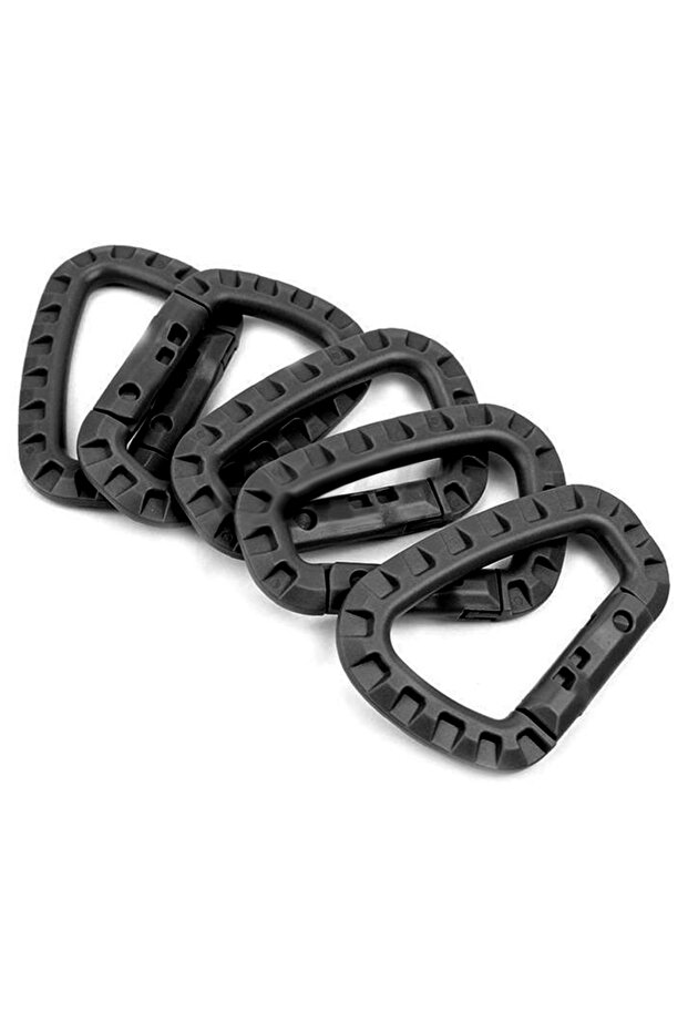 BK 5pcs Tac Link Molle Belt D Buckle Clip ITW Keychain Outdoor Backpack Carabiner Hook Camping Climb