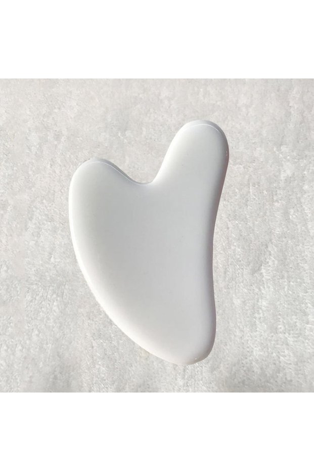 DUTRIEUX White Resin Heart-Shaped Scrapping Piece Massage Back Neck Waist Scrapping Piece Beauty Sal